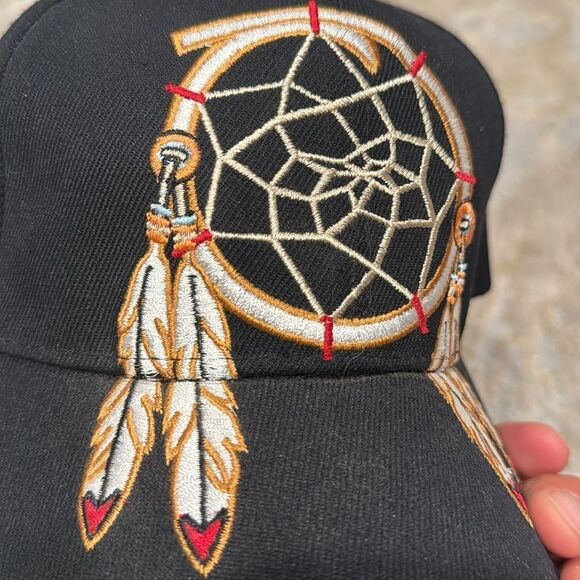 Native Pride Dream Catcher Cap Hat Black NWOT - Picture 6 of 6
